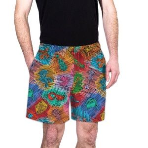 Unisex BayouWear “Music Lines” Print Shorts